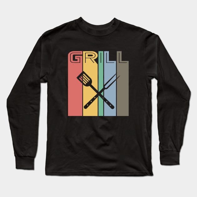 Grill Master Long Sleeve T-Shirt by almostbrand